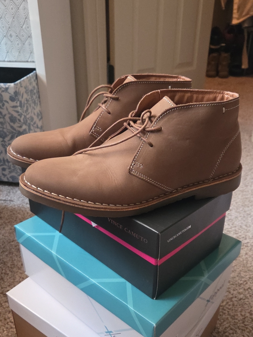 Crown Vintage Brown Leather Chukka Boots